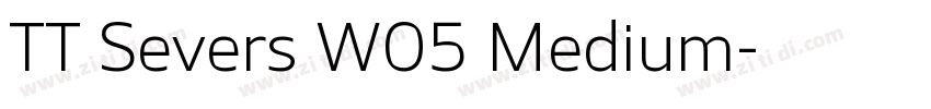 TT Severs W05 Medium字体转换